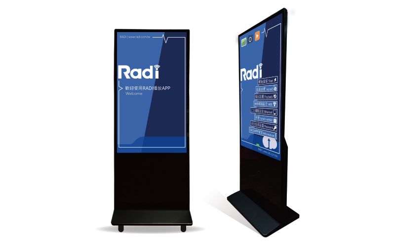 【本月活動】R系列 55吋 移動式/USB商用網路板/觸控型電子看板